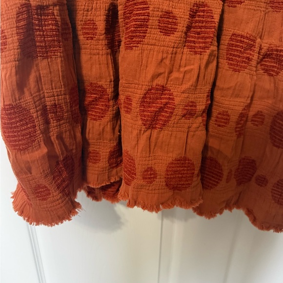 Umgee Frayed Detail Polka Dot Maxi Dress- XL - Picture 5 of 7